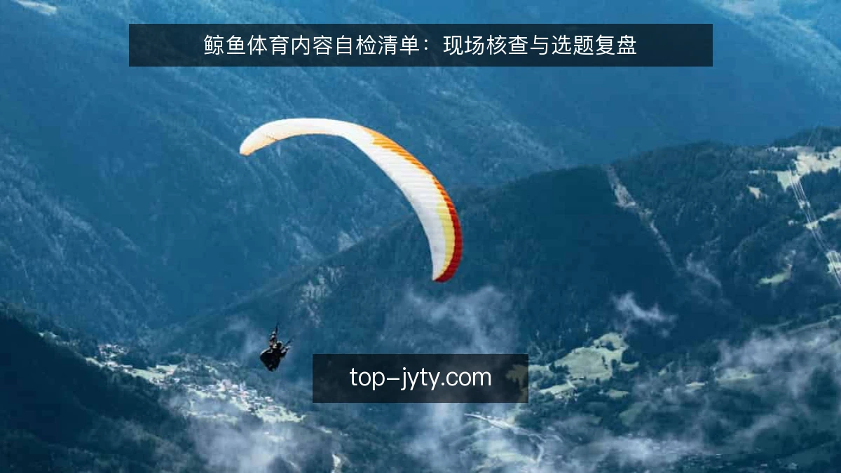 鲸鱼体育内容自检清单:现场核查与选题复盘