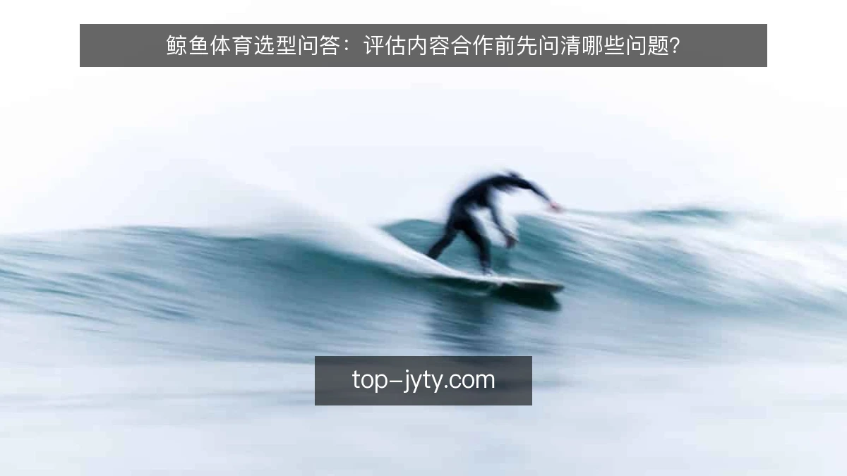 鲸鱼体育选型问答:评估内容合作前先问清哪些问题?